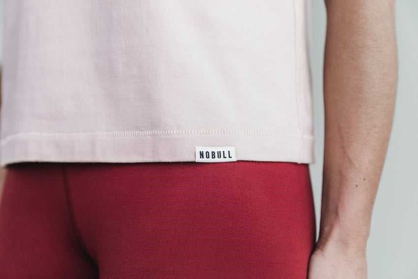 Nobull Heavyweight Sleeveless Tee Tanks & Tees Dusty Rose | 2761-HQEZP