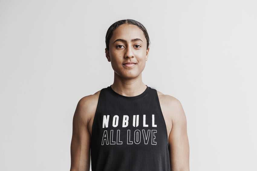 Nobull High-Neck Nobull Tank (All Love) Tanks & Tees Black | 0784-ZJHDR