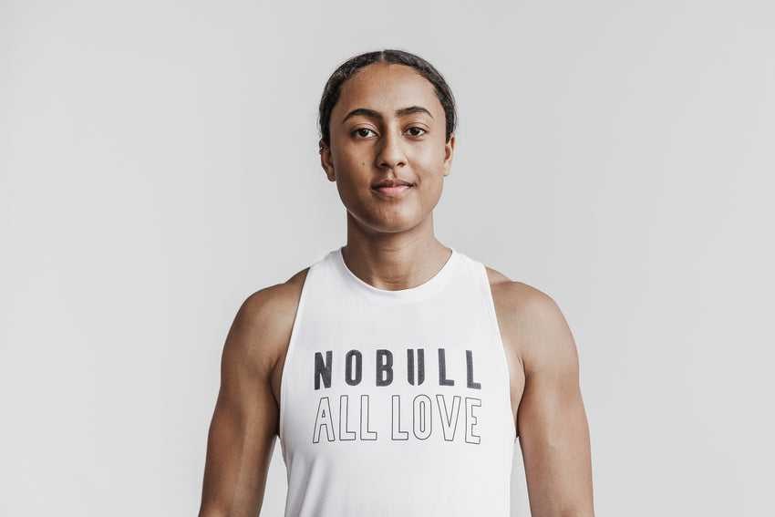 Nobull High-Neck Nobull Tank (All Love) Tanks & Tees White | 4758-IYDEA