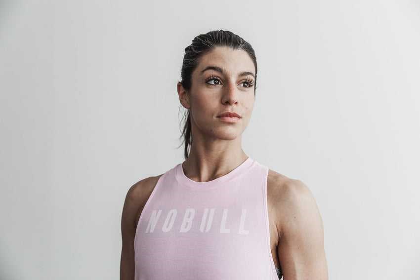 Nobull High-Neck Nobull Tank (Bright Colors) Tanks & Tees Pink | 0463-WOPZA