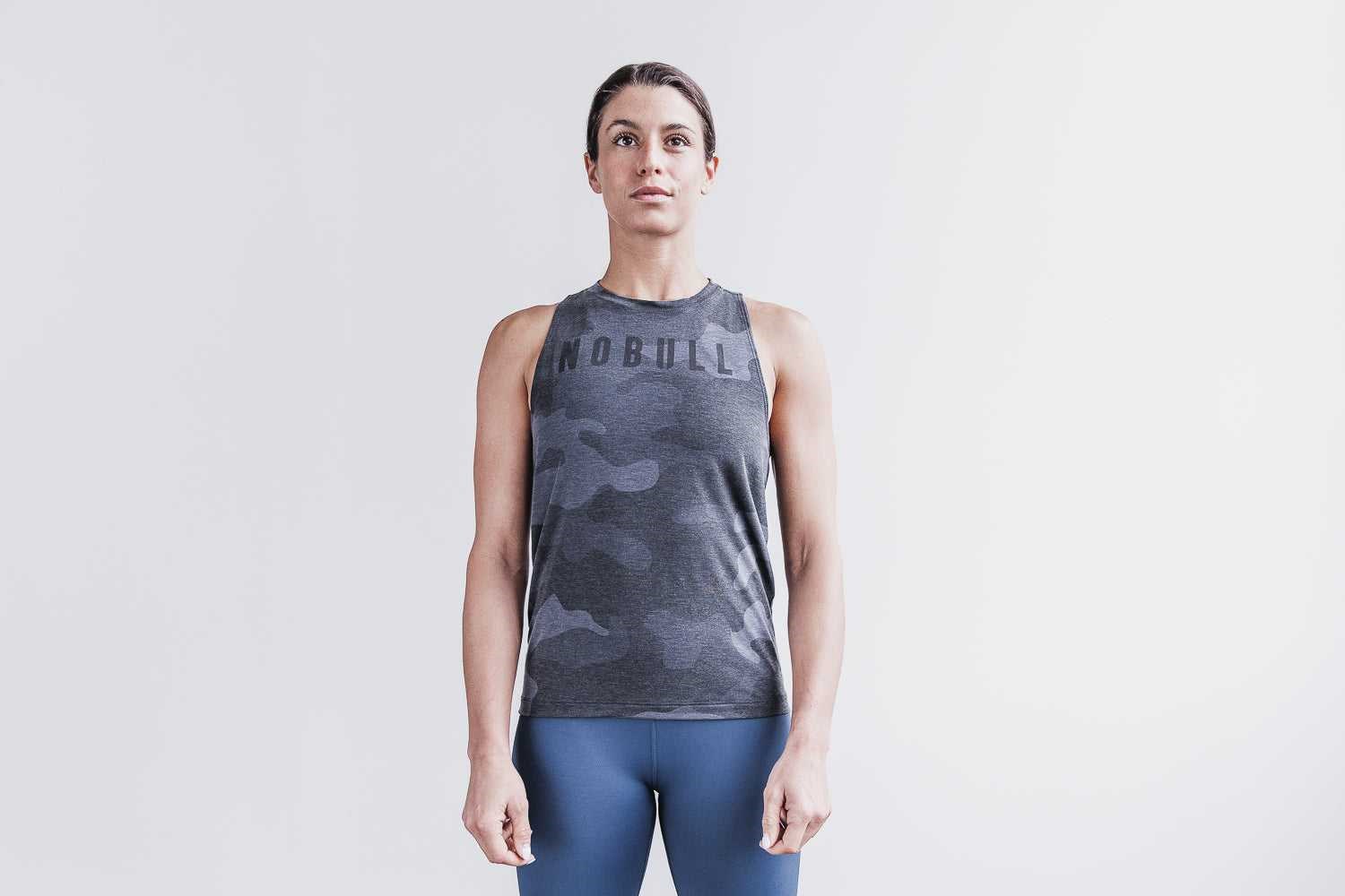 Nobull High-Neck Nobull Tank (Camo) Tanks & Tees Charcoal Camo | 0921-NAUHQ