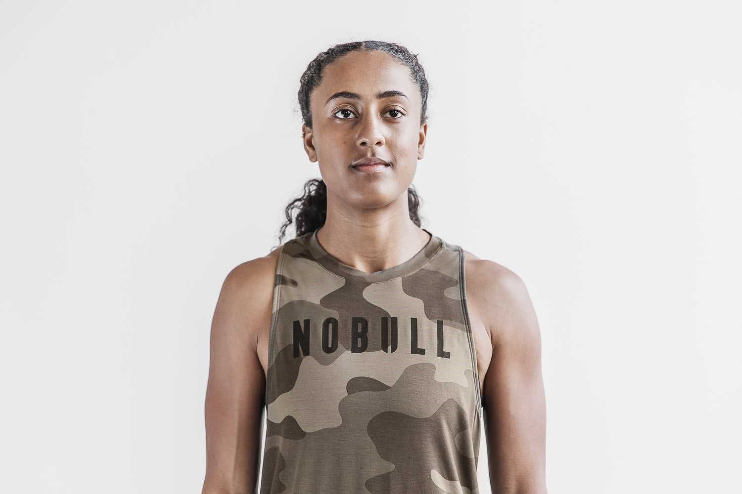 Nobull High-Neck Nobull Tank (Camo) Tanks & Tees Dark Fallen Rock Camo | 5239-TXKDV