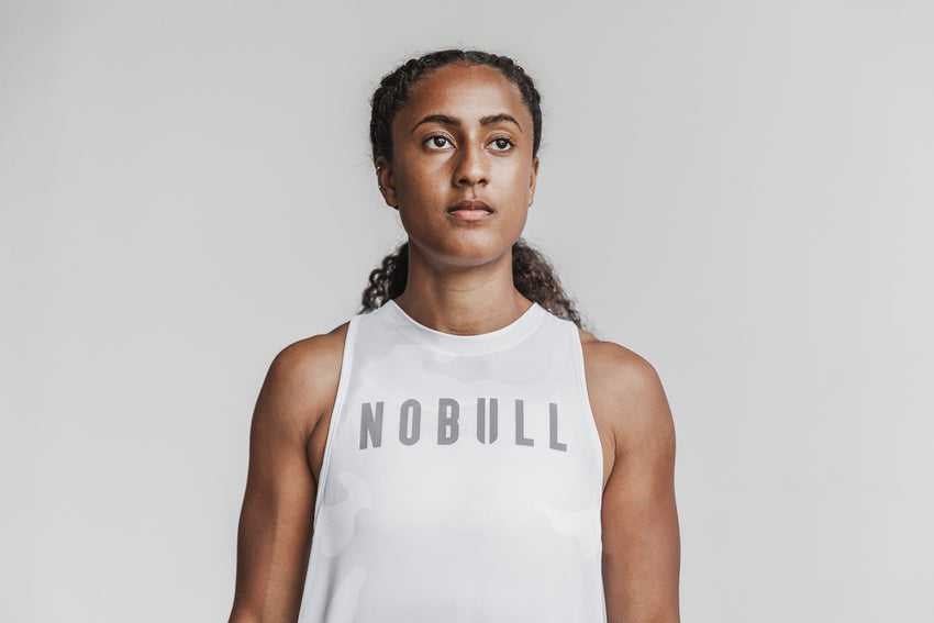 Nobull High-Neck Nobull Tank (Camo) Tanks & Tees White Camo | 5462-ASYVO