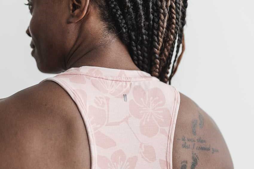 Nobull High-Neck Nobull Tank (Cherry Blossom) Tanks & Tees Dusty Rose Cherry Blossom | 7986-ZPLMY