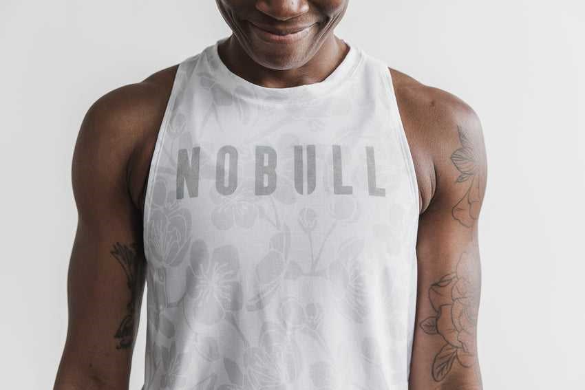 Nobull High-Neck Nobull Tank (Cherry Blossom) Tanks & Tees White Cherry Blossom | 8465-MVLRC