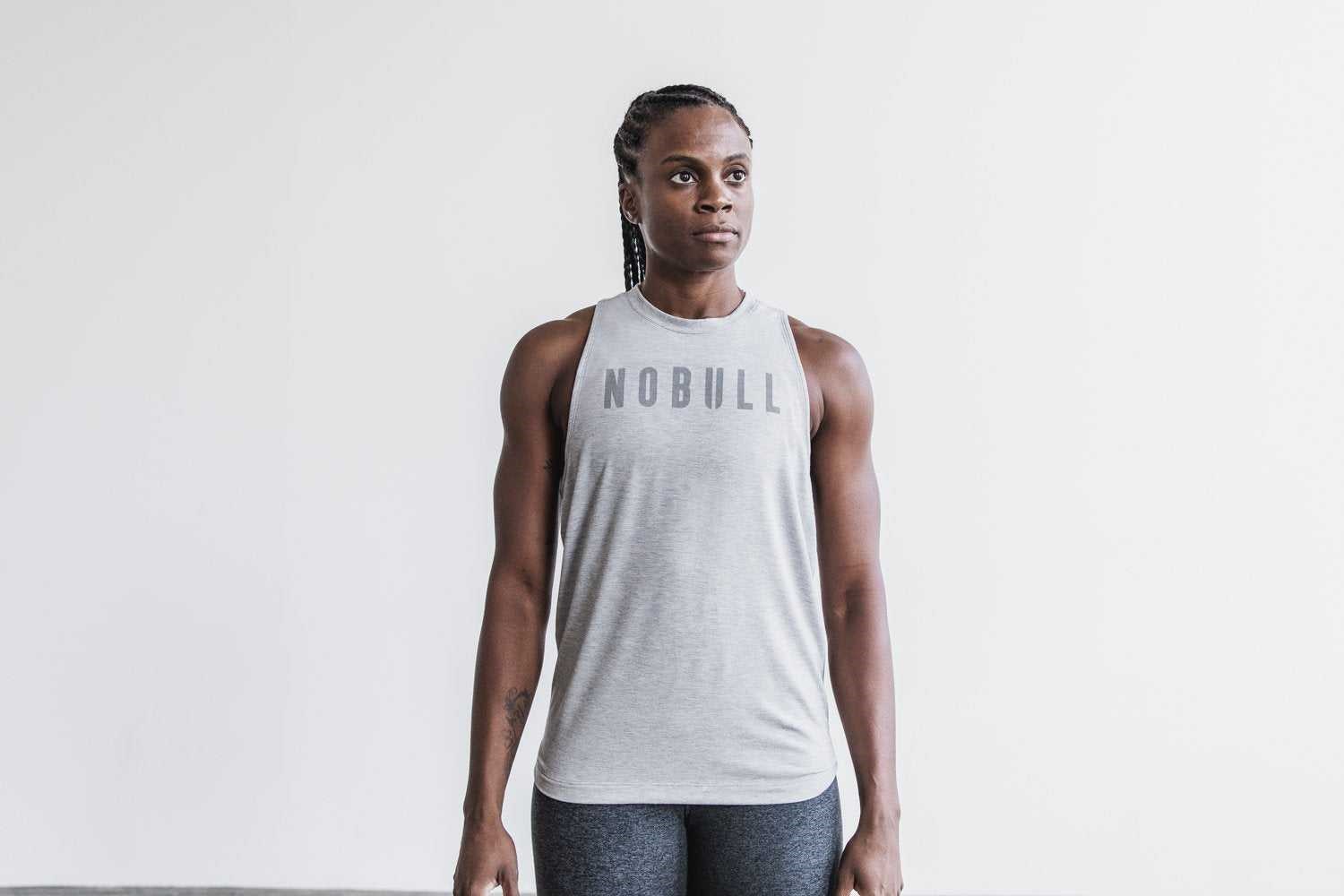 Nobull High-Neck Nobull Tank (Classic Colors) Tanks & Tees Light Heather Grey | 2638-ZMCSE