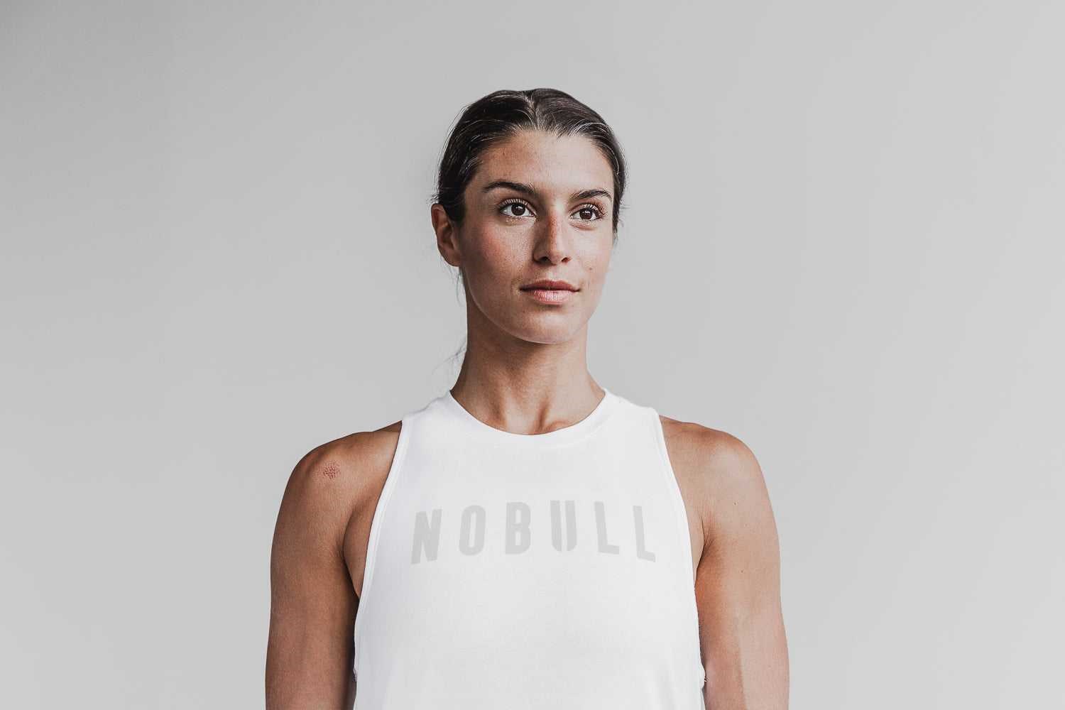 Nobull High-Neck Nobull Tank (Classic Colors) Tanks & Tees White | 7629-AVQZX