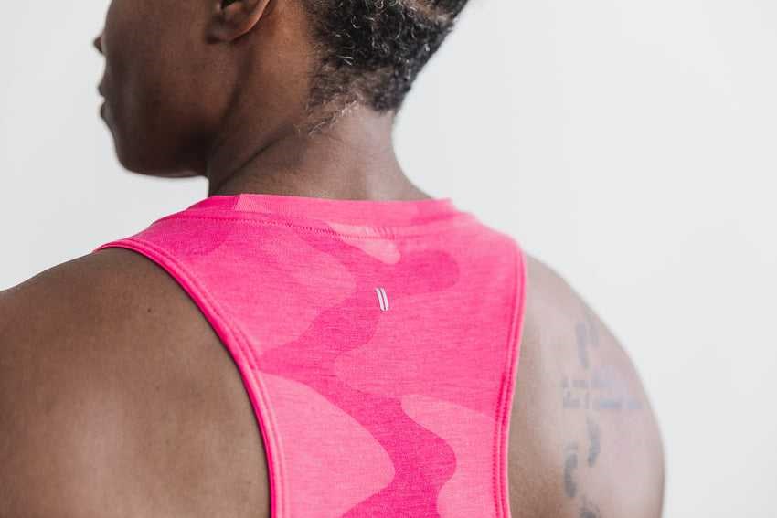 Nobull High-Neck Nobull Tank (Neon Camo) Tanks & Tees Neon Pink Camo | 7193-ORICM