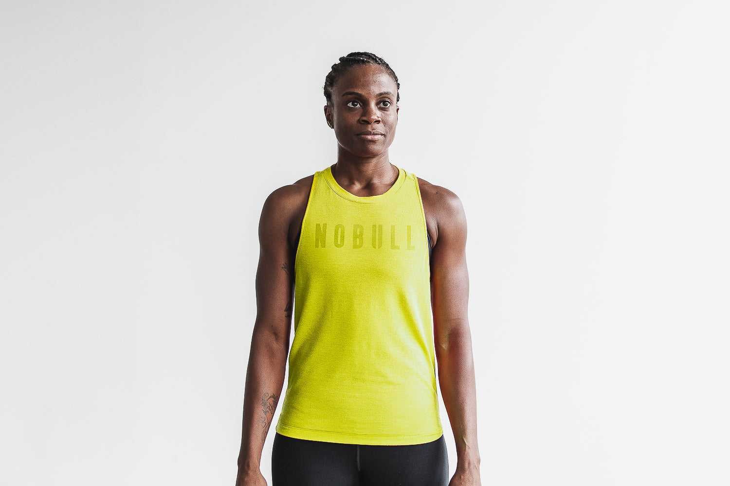 Nobull High-Neck Nobull Tank (Neon) Tanks & Tees Neon Yellow | 1560-AHCKQ