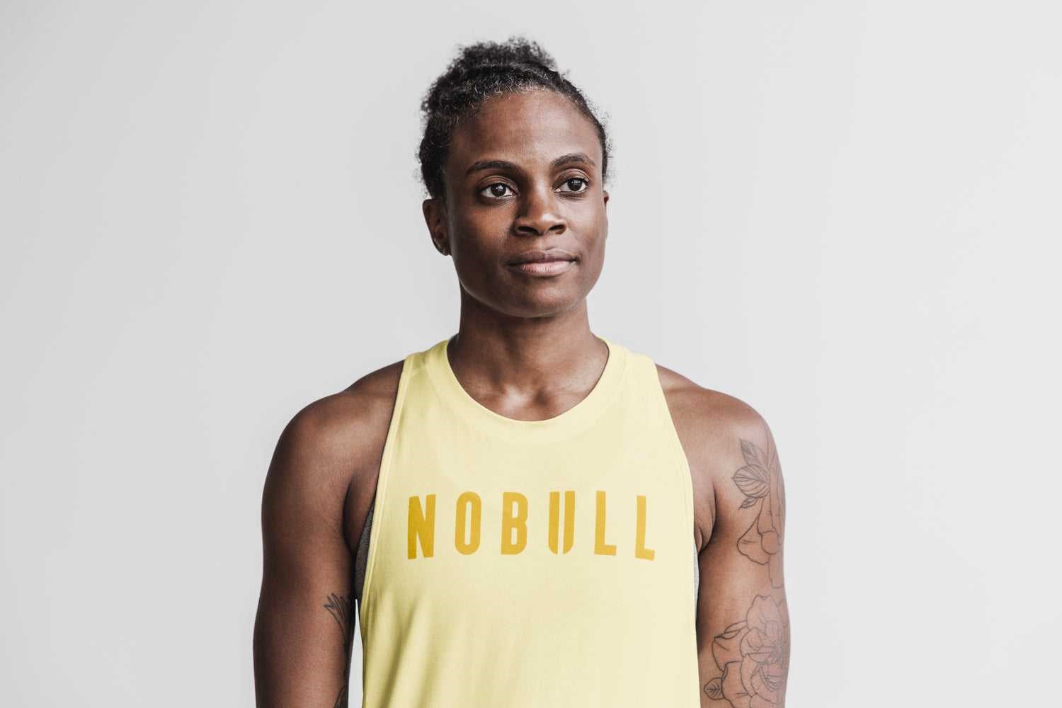 Nobull High-Neck Nobull Tank (Seasonal Colors) Tanks & Tees Vanilla | 6798-LEIUQ