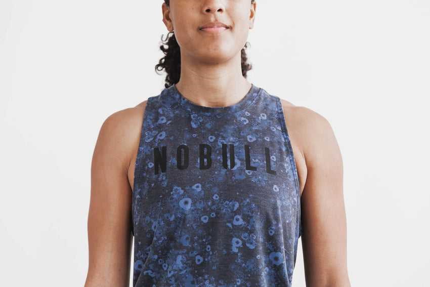 Nobull High-Neck Nobull Tank (Superblossom Floral) Tanks & Tees Coastal Blue Superblossom Floral | 7065-QSCDG