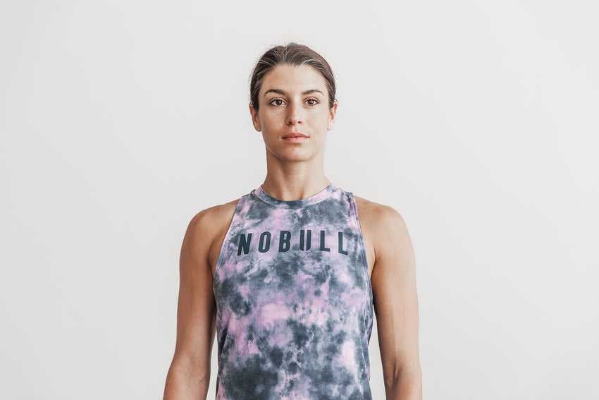 Nobull High-Neck Nobull Tank (Tie-Dye) Tanks & Tees Pink / Slate Tie-Dye | 9568-UMNIQ