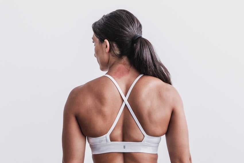 Nobull High-Neck Sports Bra (Matte) Sports Bras White Camo | 2735-BELSO