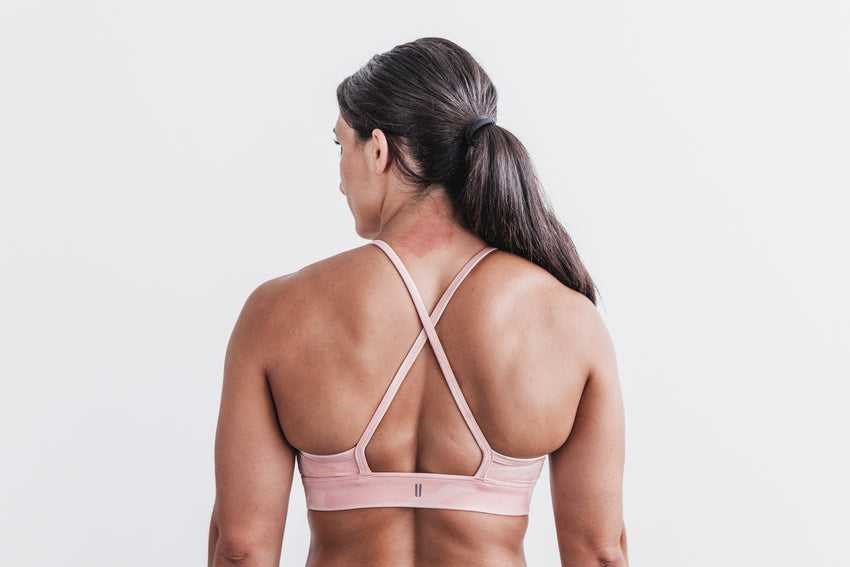 Nobull High-Neck Sports Bra (Matte) Sports Bras Dusty Rose Camo | 2754-WRDEL