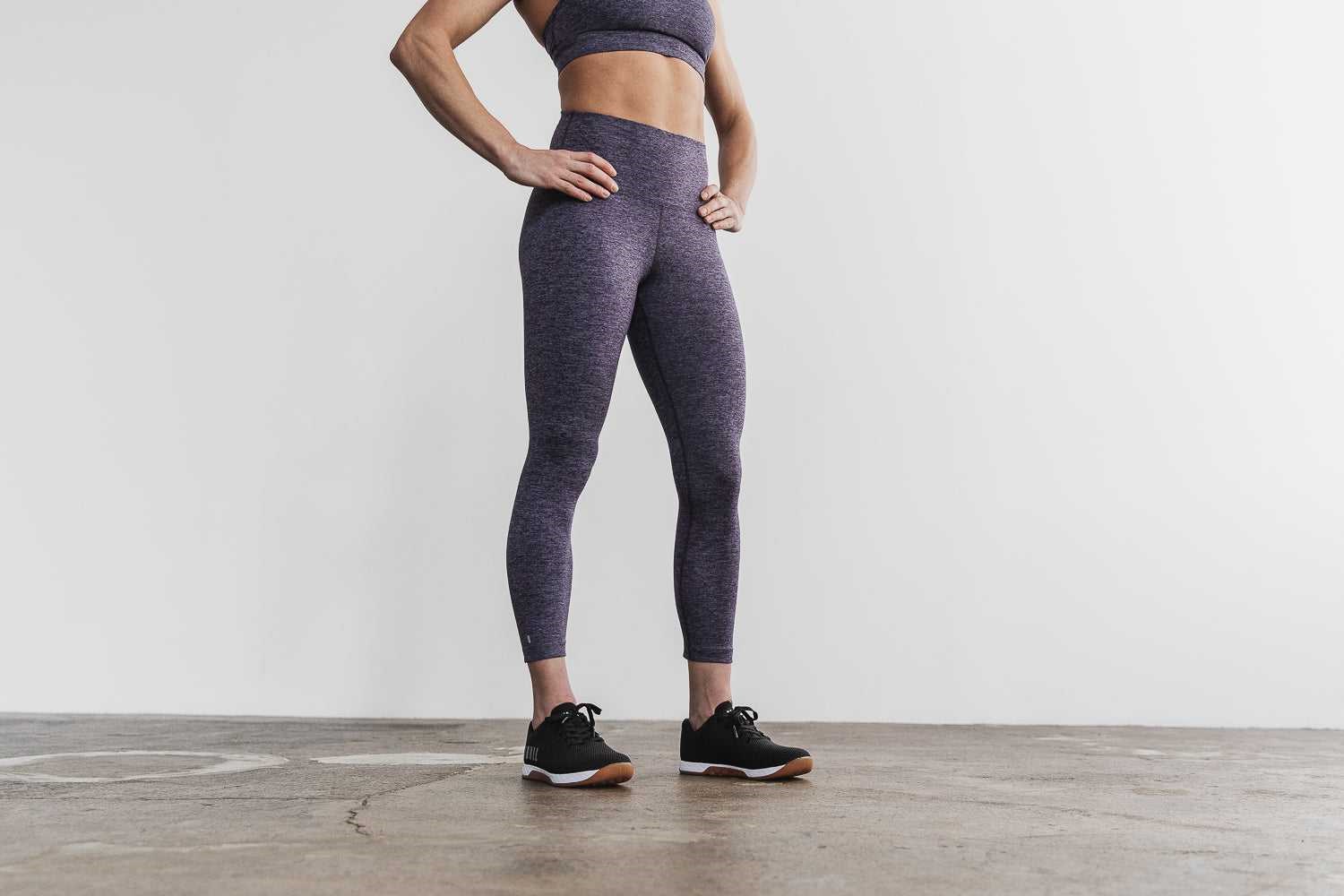 Nobull High-Rise 7/8 Tight (Matte) Bottoms Deep Lavender Heather Matte | 8054-EOPWR