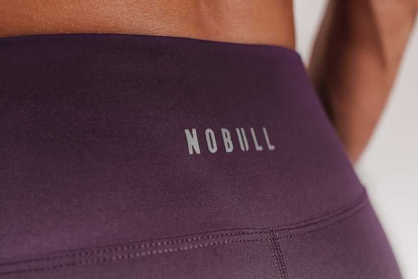 Nobull High-Rise Crop Bottoms Plum | 1594-GMXLA