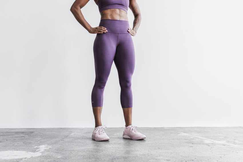 Nobull High-Rise Crop (Matte) Bottoms Plum Matte | 7520-PGRNL