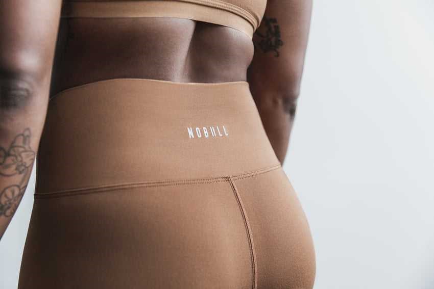 Nobull High-Rise Crop (Matte) Bottoms Toffee Matte | 3286-YJRDM