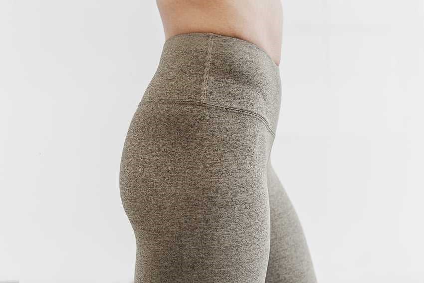 Nobull High-Rise Crop (Plush Heather) Bottoms Fallen Rock Heather | 2765-BEAYV