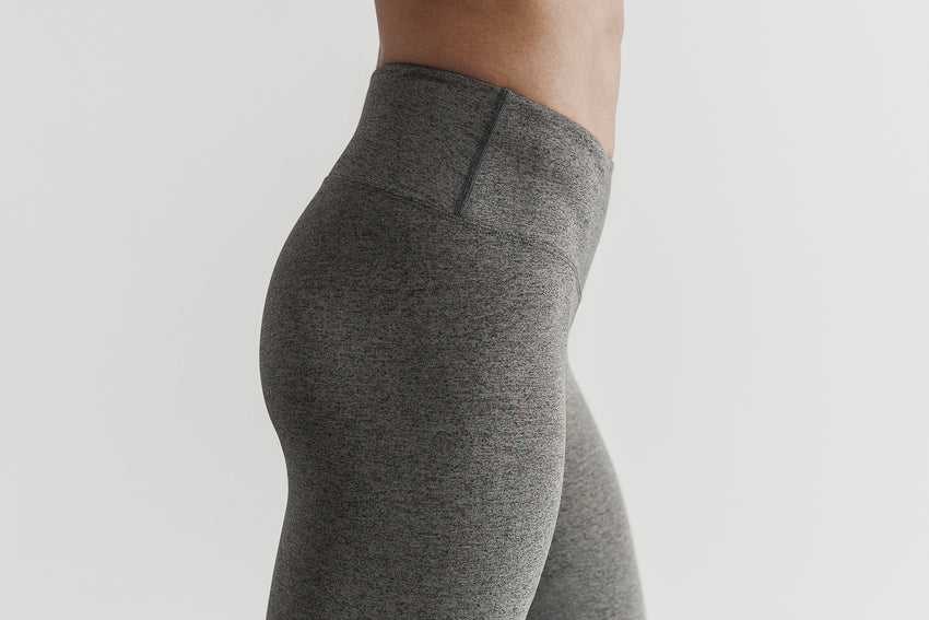 Nobull High-Rise Crop (Plush Heather) Bottoms Grey Heather | 8972-GVSJX