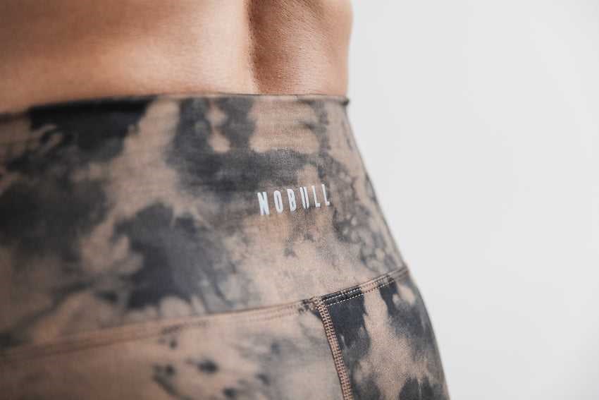 Nobull High-Rise Crop (Tie-Dye) Bottoms Toffee / Black Tie-Dye | 1675-JTERM