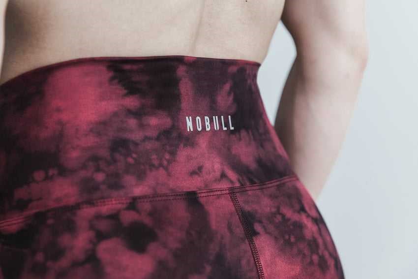 Nobull High-Rise Crop (Tie-Dye) Bottoms Lava / Black Tie-Dye | 7820-LAXIG