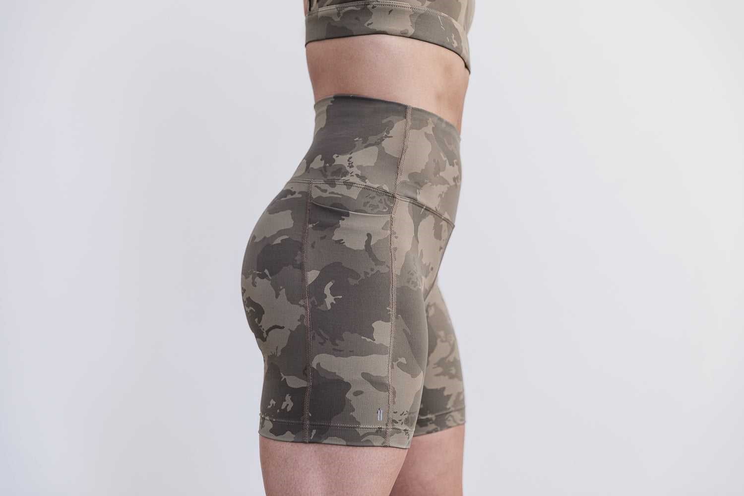 Nobull High-Rise Pocket Short 6 inches (Continental Camo) Bottoms Fallen Rock Continental Camo | 2359-NIPAO