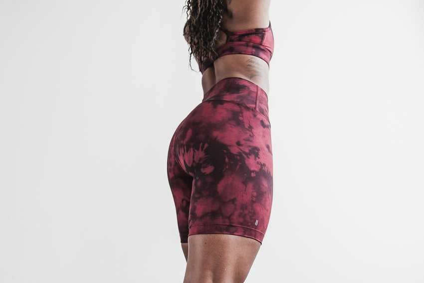 Nobull High-Rise Short 6 inches (Tie-Dye) Bottoms Lava / Black Tie-Dye | 1752-YKHZO