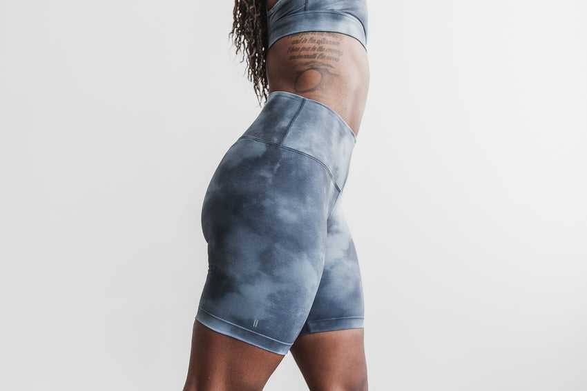 Nobull High-Rise Short 6 inches (Tie-Dye) Bottoms Slate / Ink Tie-Dye | 9063-NJKGQ