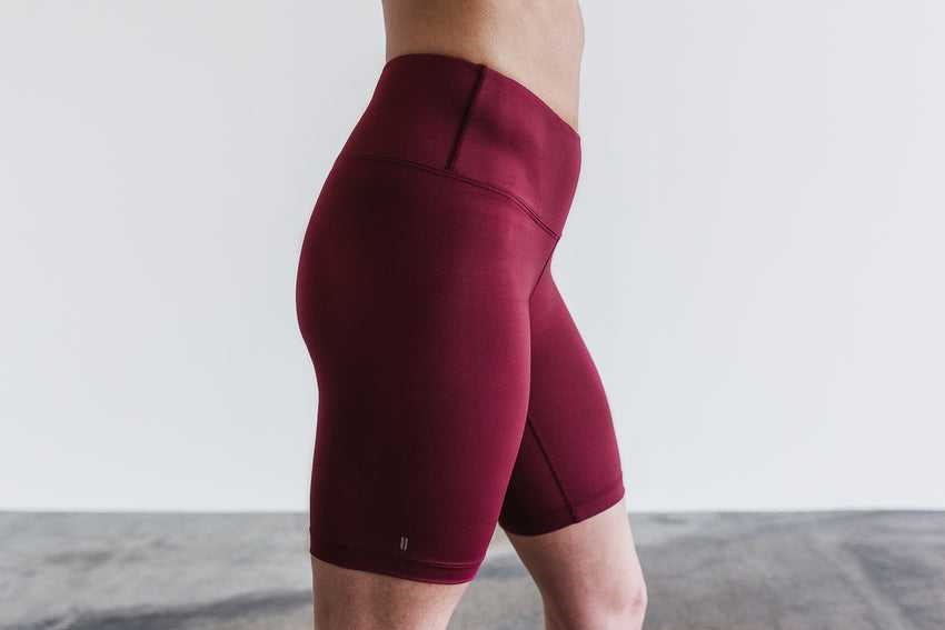 Nobull High-Rise Short 8 inches Bottoms Wine | 1629-FWPEM