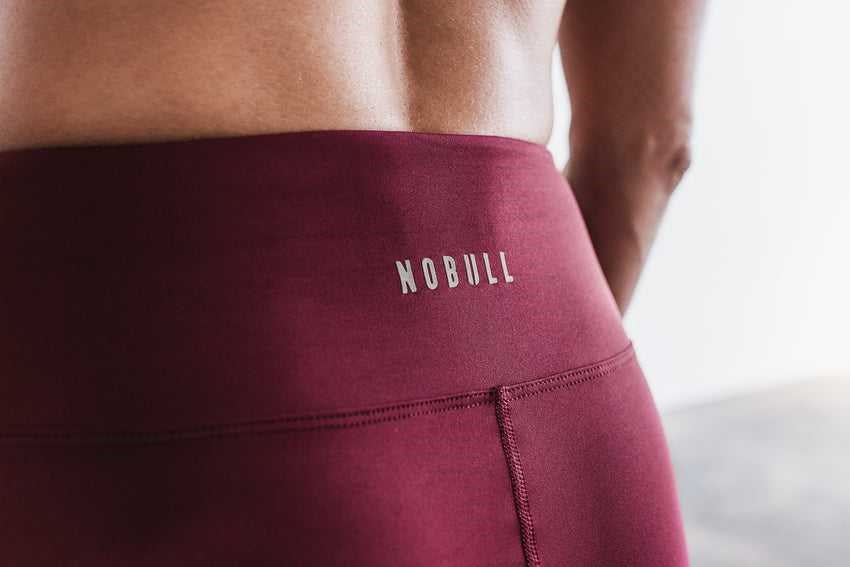 Nobull High-Rise Short 8 inches Bottoms Wine | 1629-FWPEM