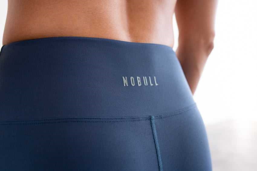 Nobull High-Rise Short 8 inches Bottoms Deep Steel | 3078-TDVOU