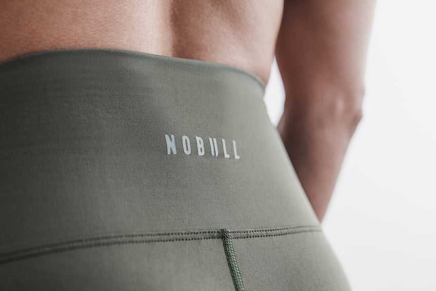 Nobull High-Rise Tight Bottoms Army Green | 0489-WHONB