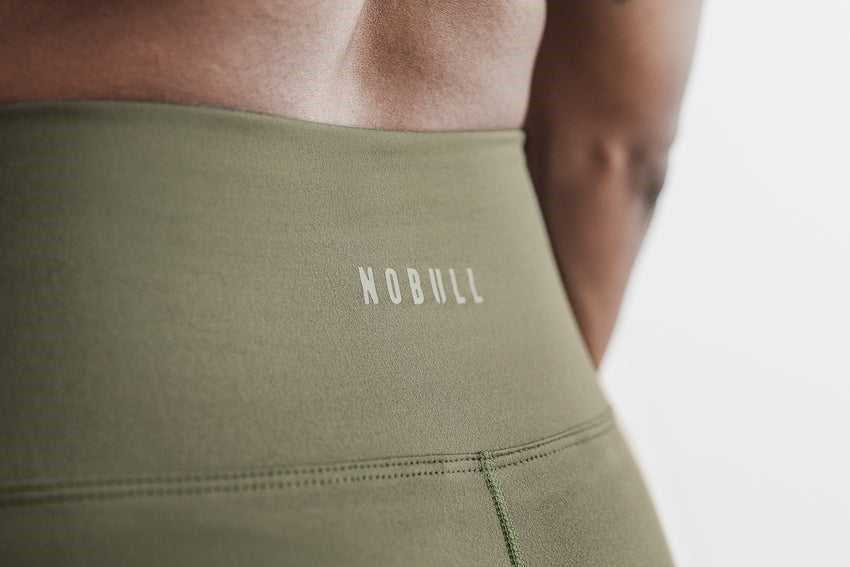 Nobull High-Rise Tight (Matte) Bottoms Army Green Matte | 5143-MBWRQ