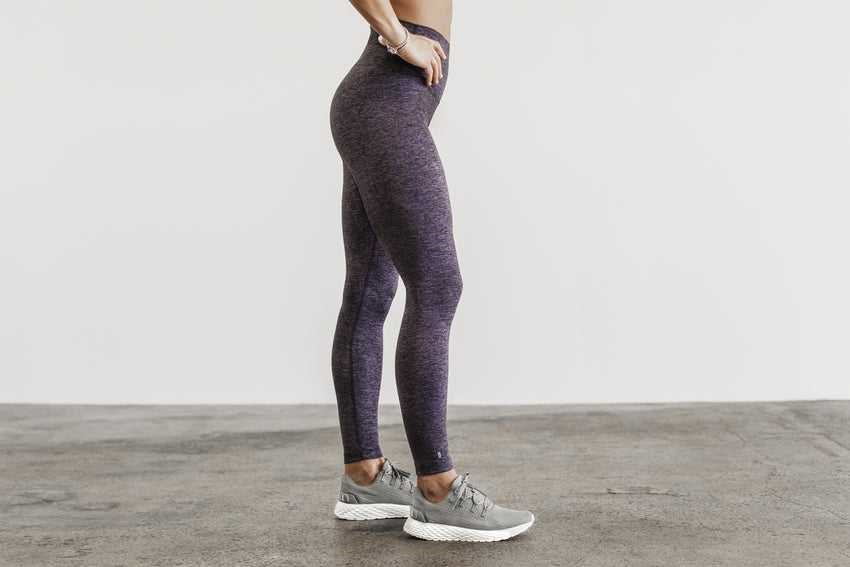 Nobull High-Rise Tight (Matte) Bottoms Deep Lavender Heather Matte | 6193-YRMPZ