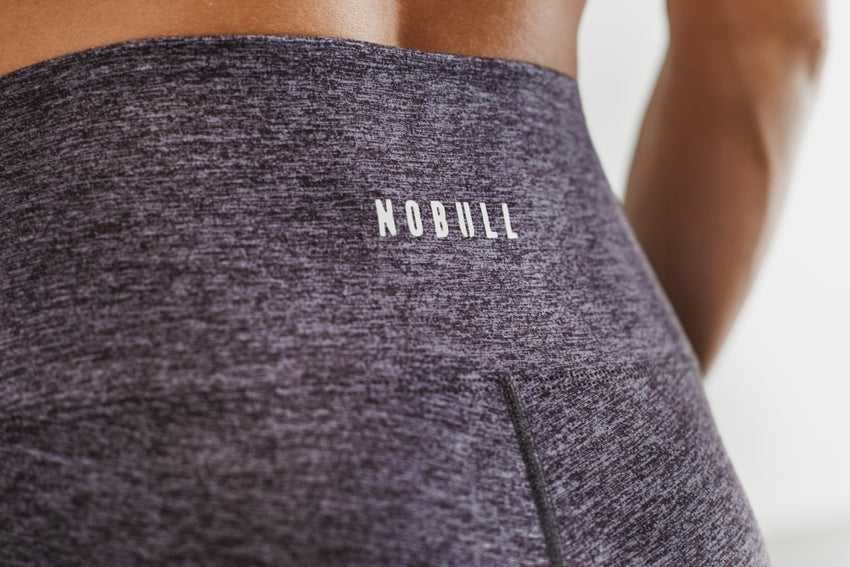 Nobull High-Rise Tight (Matte) Bottoms Deep Lavender Heather Matte | 6193-YRMPZ