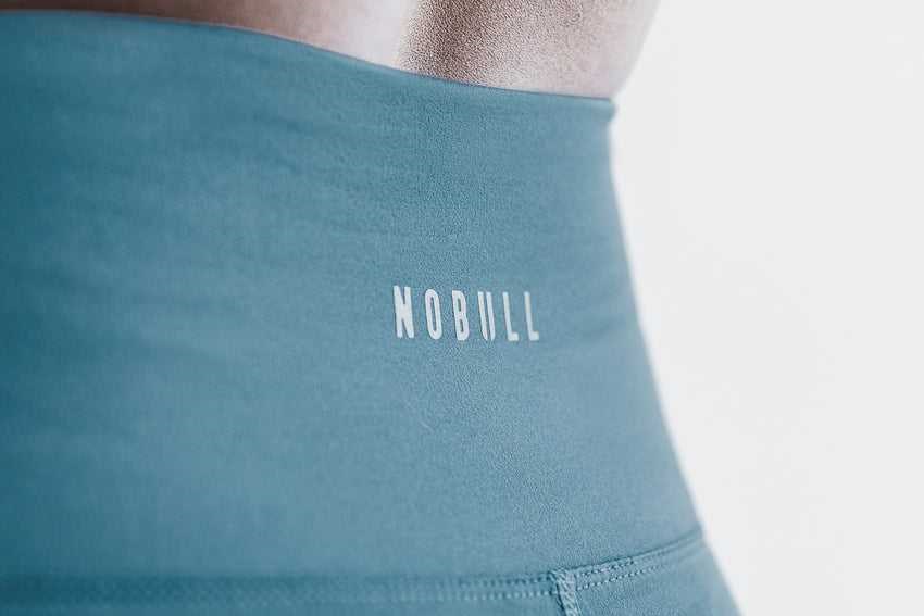 Nobull High-Rise Tight (Matte) Bottoms Deep Teal Matte | 6543-NLPZB