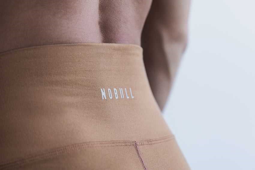 Nobull High-Rise Tight (Matte) Bottoms Toffee Matte | 5304-PZOAE