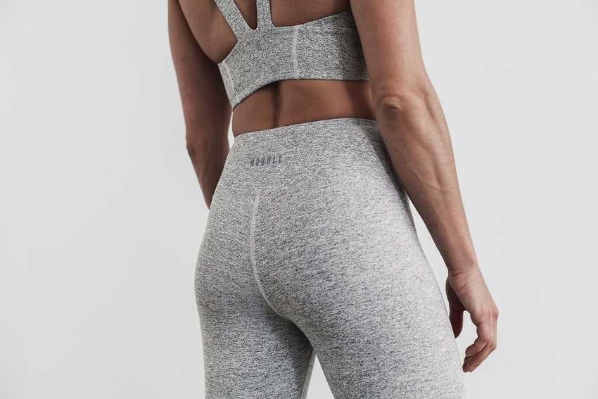 Nobull High-Rise Tight (Plush Heather) Bottoms White Heather | 2091-XUPIS