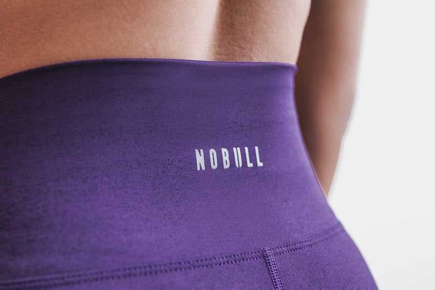 Nobull High-Rise Tight (Plush Heather) Bottoms Dark Purple Heather | 2563-WGJCB