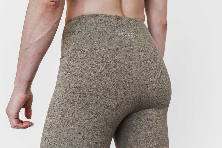 Nobull High-Rise Tight (Plush Heather) Bottoms Fallen Rock Heather | 8347-EXQZK