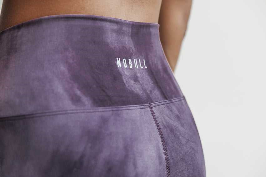 Nobull High-Rise Tight (Tie-Dye) Bottoms Nightshade / Plum Tie-Dye | 4127-KOJLY