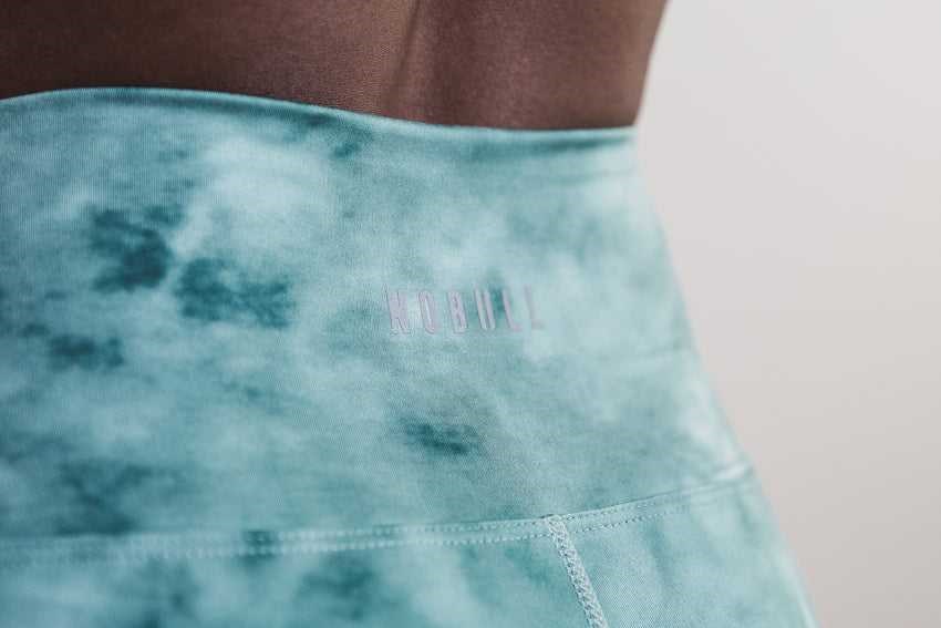 Nobull High-Rise Tight (Tie-Dye) Bottoms Oil Blue / Pine Tie-Dye | 5718-BQXYC