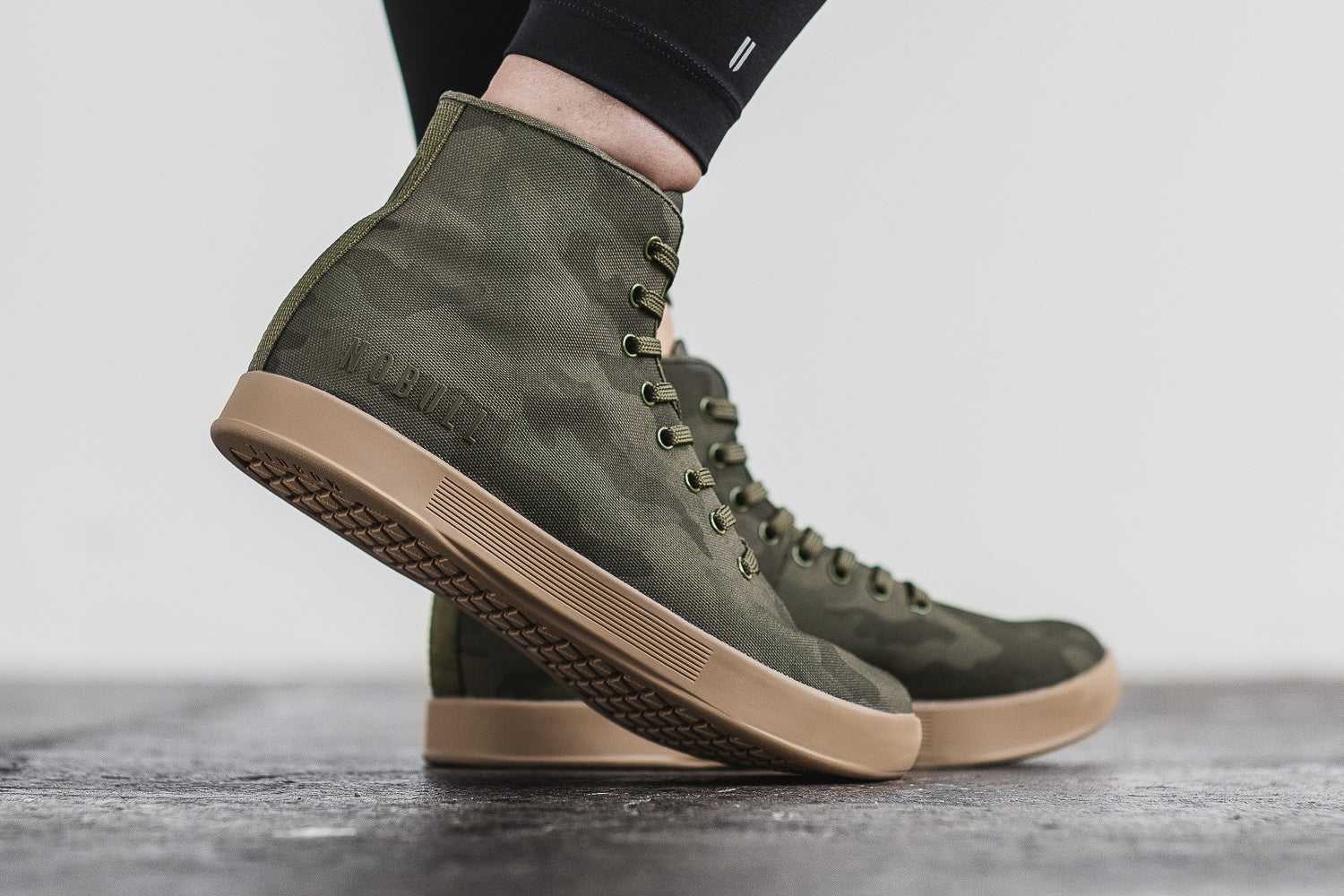 Nobull High-Top Canvas Trainer Canvas Dark Forest Camo | 1732-MPXAU