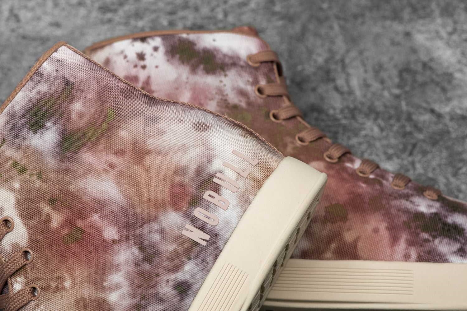 Nobull High-Top Canvas Trainer Canvas Earth Tie-Dye | 0396-JHDCR