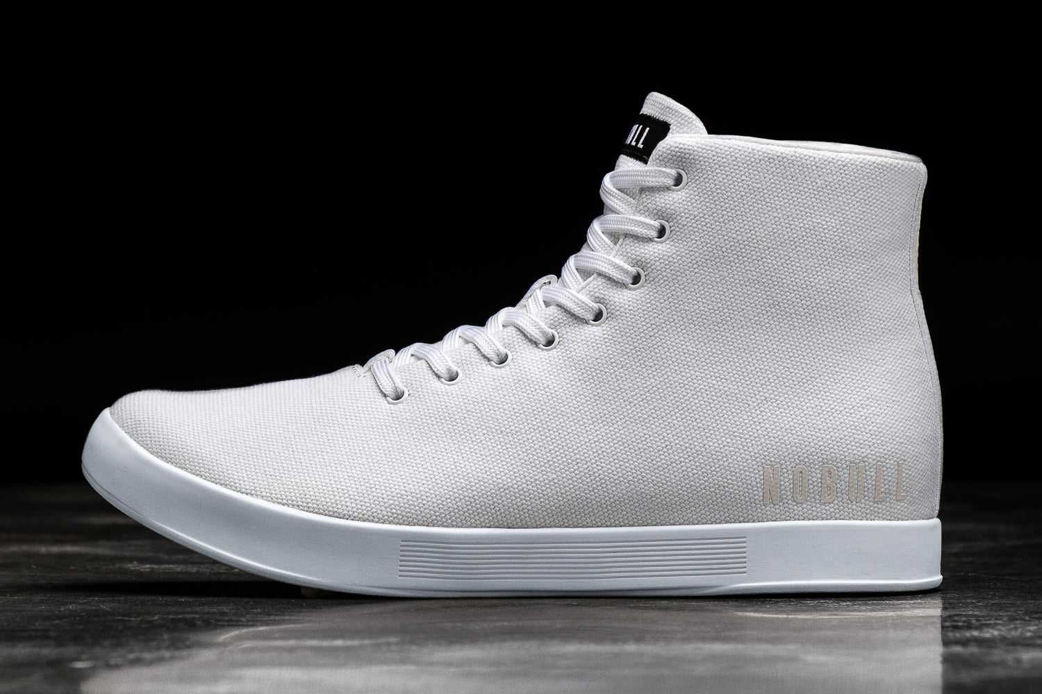 Nobull High-Top Canvas Trainer Canvas White | 1027-SRGPK