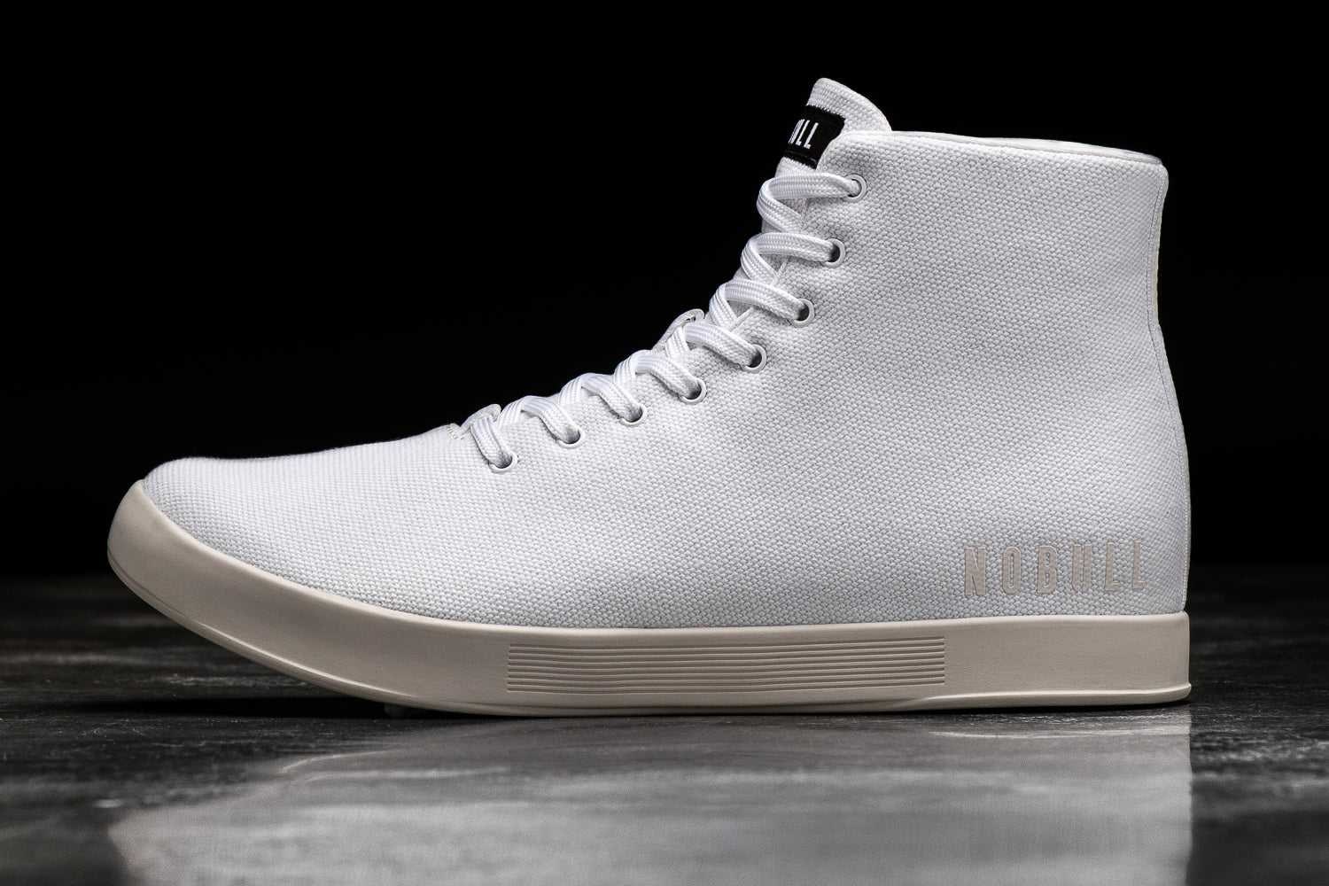 Nobull High-Top Canvas Trainer Canvas White Ivory | 1405-QMNFW