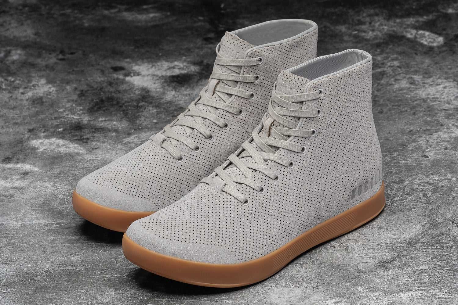 Nobull High-Top Suede Trainer Suede Arctic Gum | 9642-AVIUK