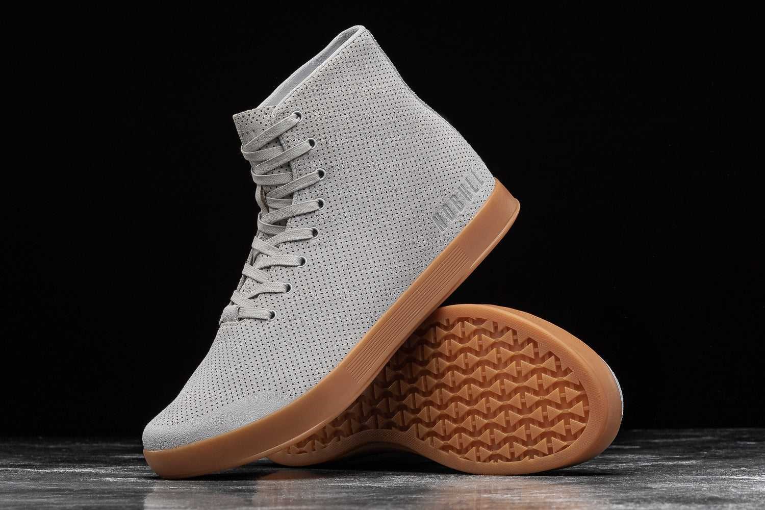 Nobull High-Top Suede Trainer Suede Arctic Gum | 9642-AVIUK