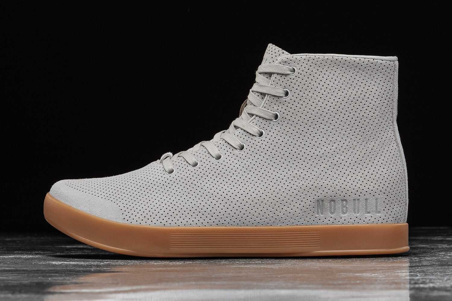 Nobull High-Top Suede Trainer Suede Arctic Gum | 9642-AVIUK